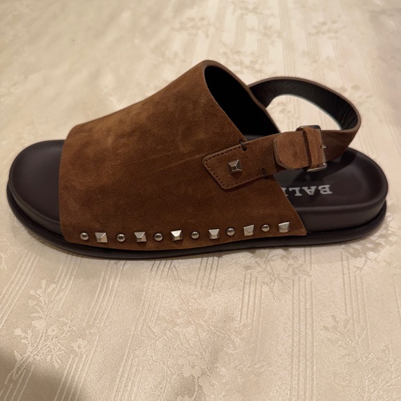 Bally Switzerland Men’s Tobacco Antilope Suede Sandals